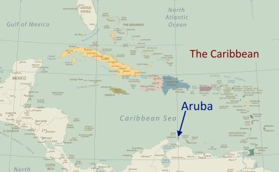 Aruba map